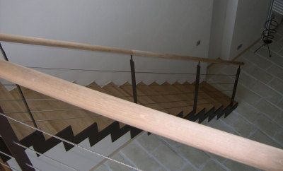 Escalier bois et métal