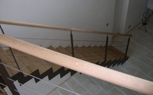 Escalier bois et métal